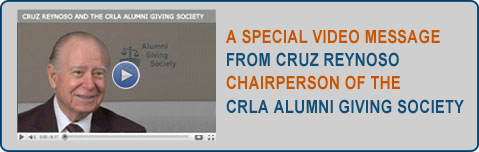 Special Video Message from Cruz Reynoso, Chairperson of the CRLA Alumni Giving Society